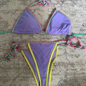 Target Purple and Yellow Bikini